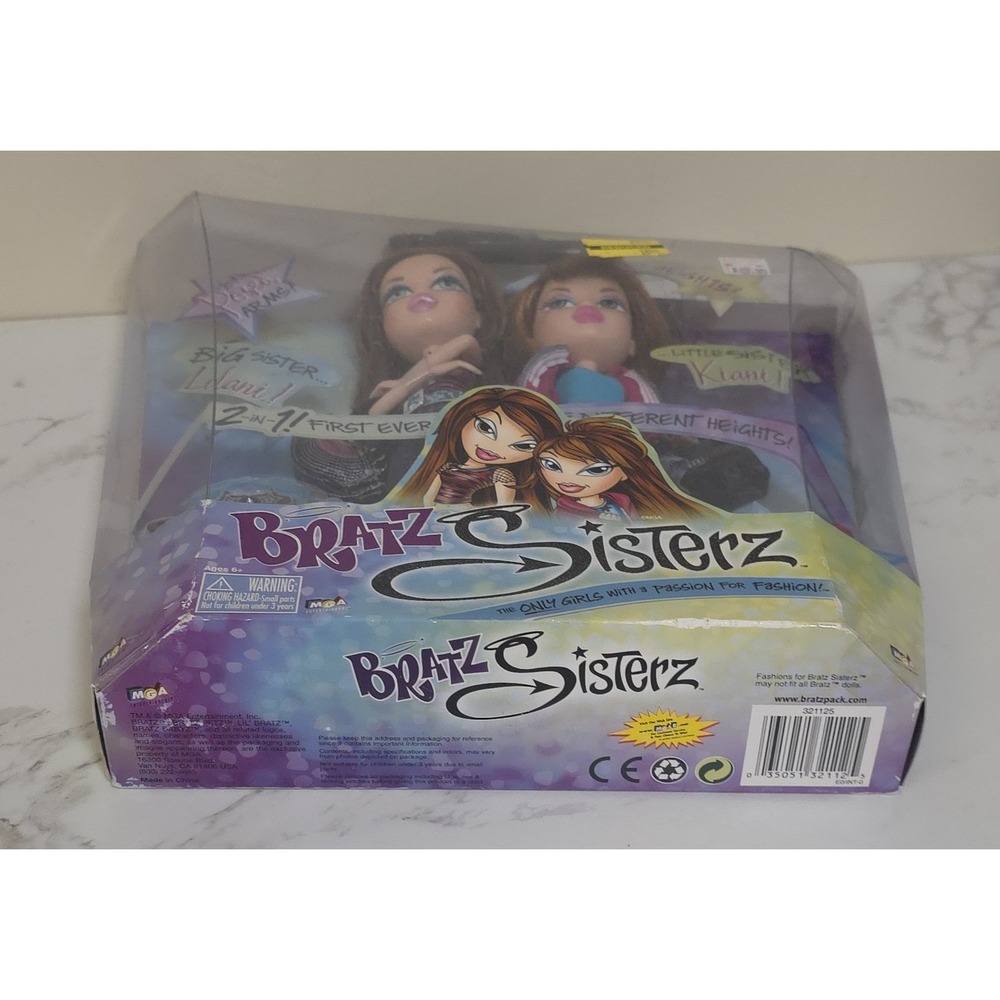 Bratz Sisterz Lilani and Kiani 2-in-1 Doll Set Different Heights MGA New NIB - Picture 4 of 7